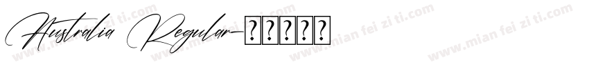 Australia Regular字体转换